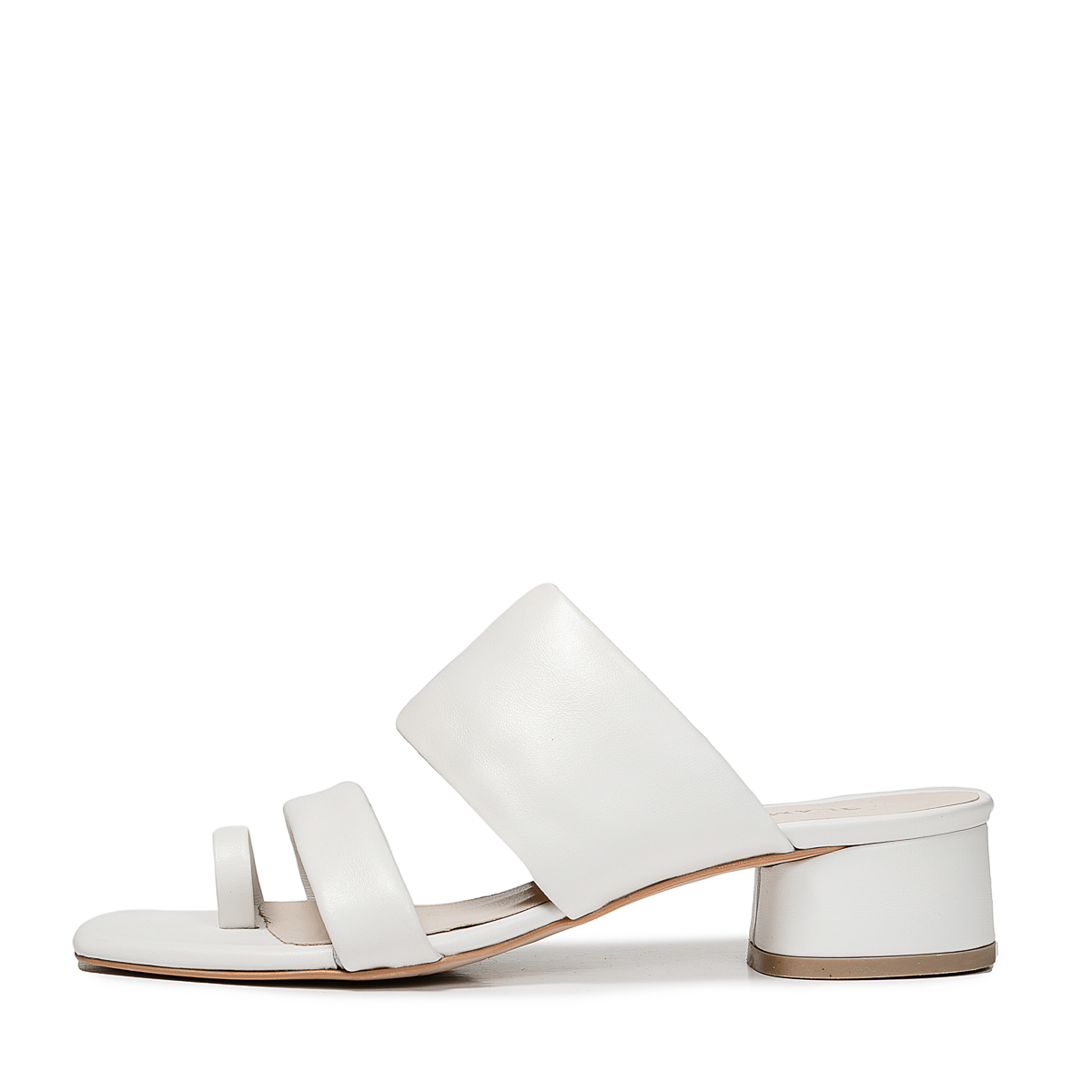 SNOW white leather mule - Glamazons