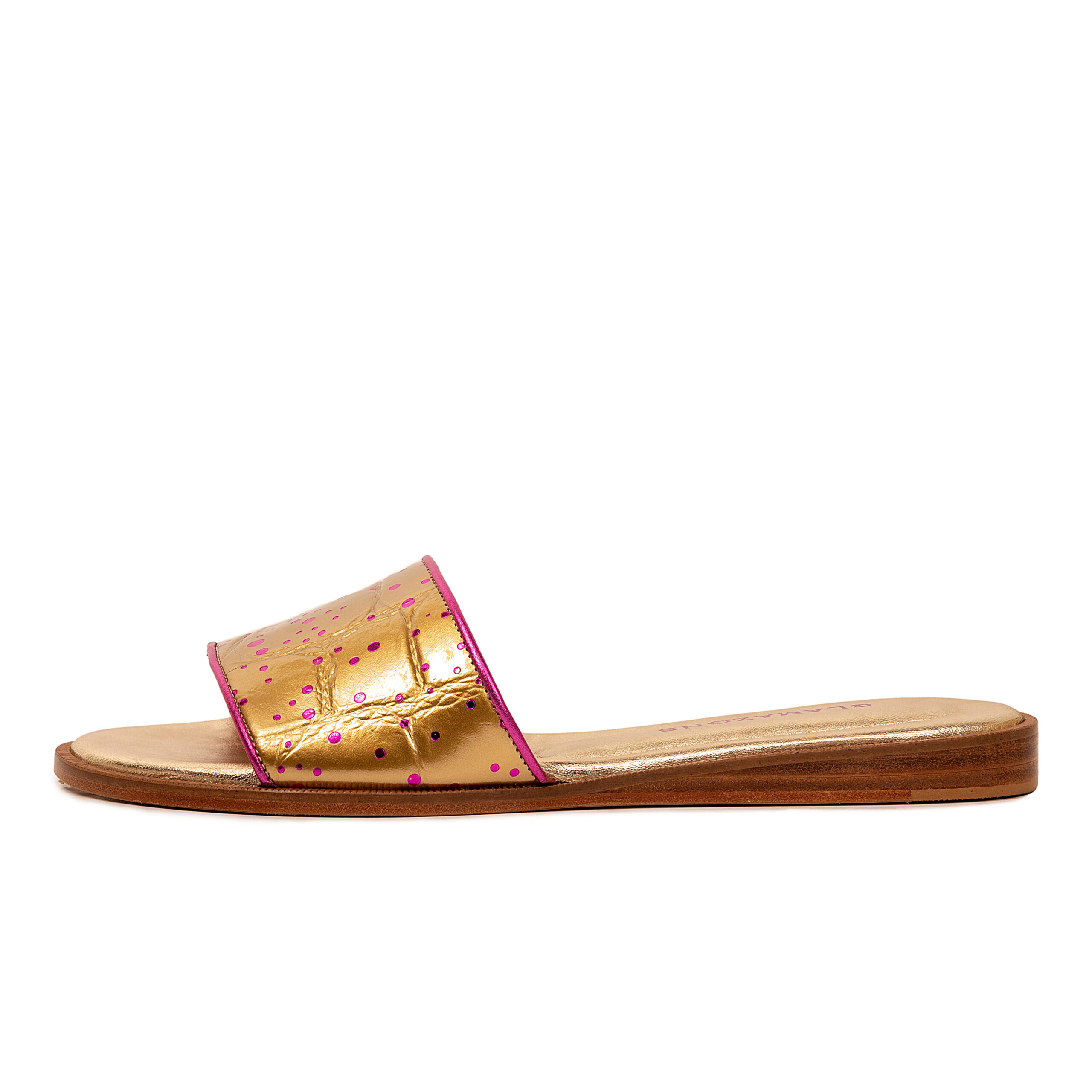 Flat leather sandals Erica - Glamazons
